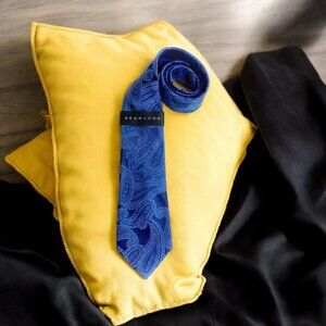 Sean John Paisley Blue Silk Tie